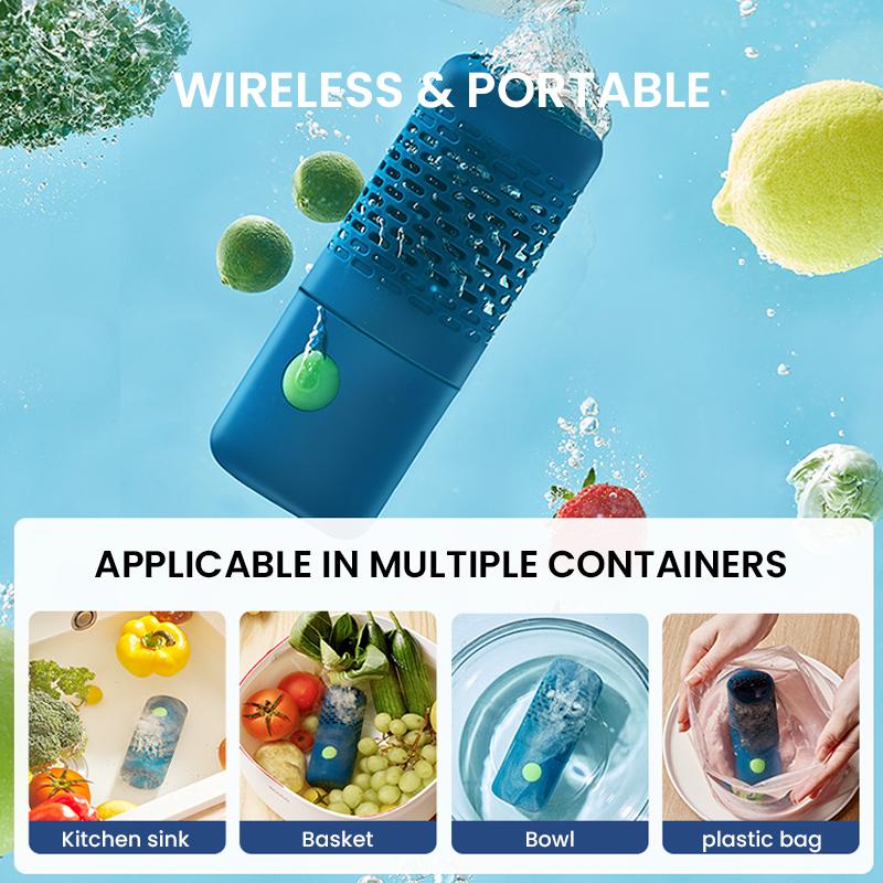 Capsule Vegetable Washer OH Ion Fruit Washing Machine 4400mAh Battery 25 Times Purification