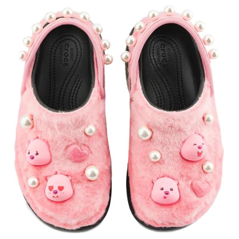 Zanmang Loopy X Crocs Comfortable and Versatile Hole Shoes Unisex Pink