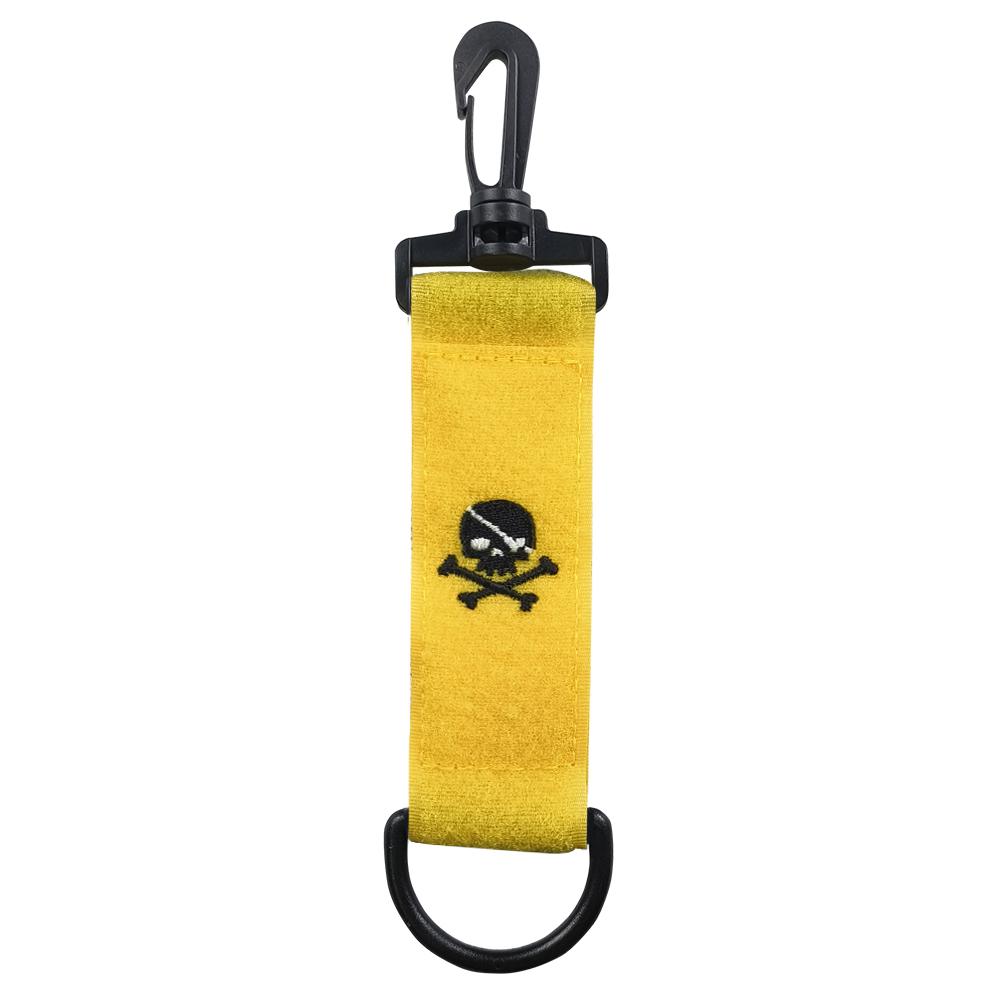 1Pcs Golf Hang Gloves Magic Tape with Carabiner Hook Skull Head Double-sided Small Hanging Can Be Hung On The Ball Bag Or Pants