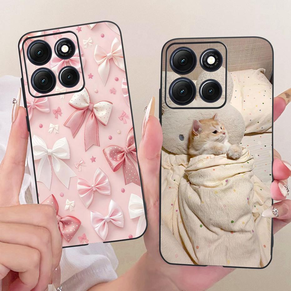 Fashion Crown Letter Case For Motorola Moto G86 G86Power Soft Black Silicone Back Cover For Moto G 86 G86 Power 5G Phone Cases