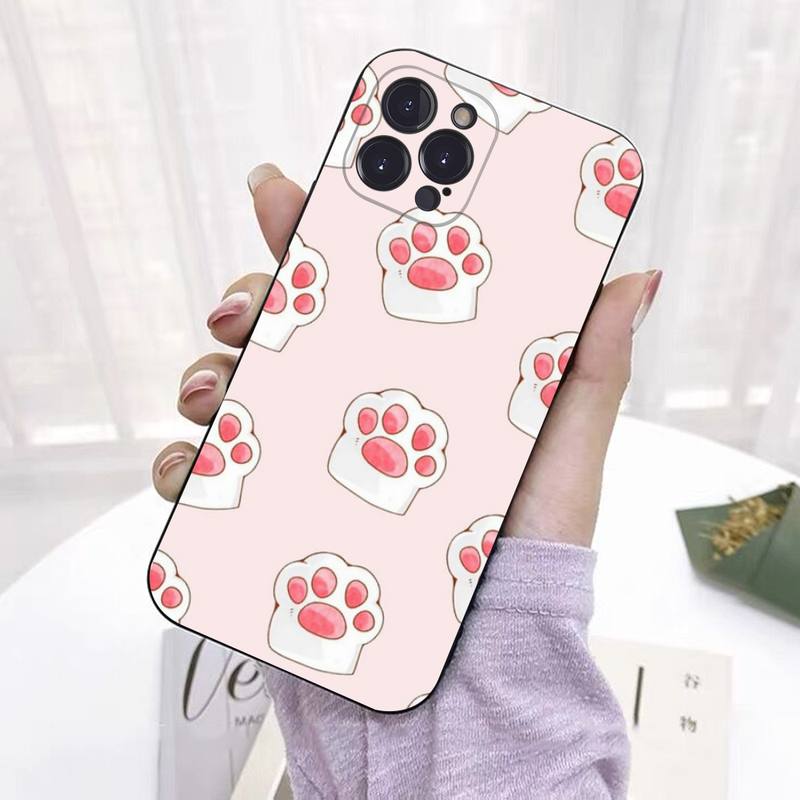 Süße Katzenpfote Handyhülle für iPhone 8 7 6 6S Plus X SE 2020 XR XS 14 11 12 13 Mini Pro Max Handyhülle