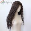 Brown Wig Curly 13x4 Lace Front Wig for Women Long Wave High Quality Dluess High Temperature Fibers Synthetic Lace Front Wigs