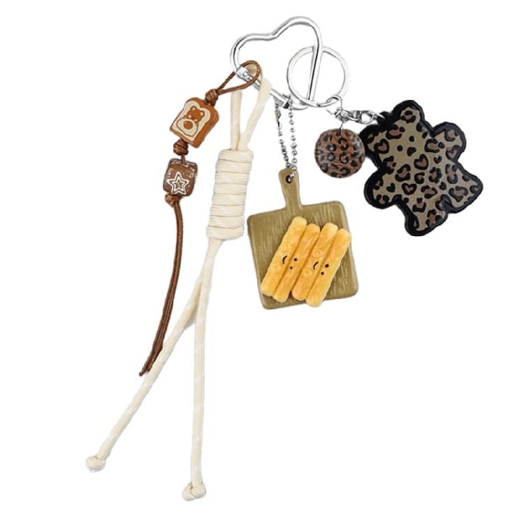 Bag Pendant Charm Braided Rope Keychain Bag Charms for Purse Handbags Bag Accessories Car Key Charm for Women Men Gifts