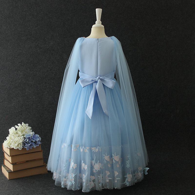 2025 Children's Princess Butterfly Sleeve Flower Girl Dress