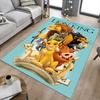 Lion Adventure Carpet For Playroom Bedroom Living Room Sofa Home Decorkids Game Area Rug Nonslip Floor Mat