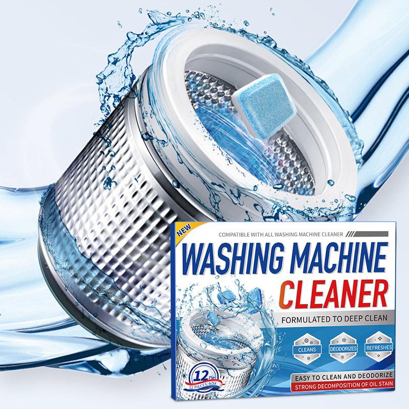 Washing Machine Cleaner Tablet Washer Deep Cleaning Tank Effervescent Descaling Machine Odor Removal Laundry Machine Clean Agent