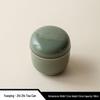 Moisture-Proof Jade White Porcelain Tea Caddy - High-Grade Sealed Ceramic Storage Jar with Custom Logo
