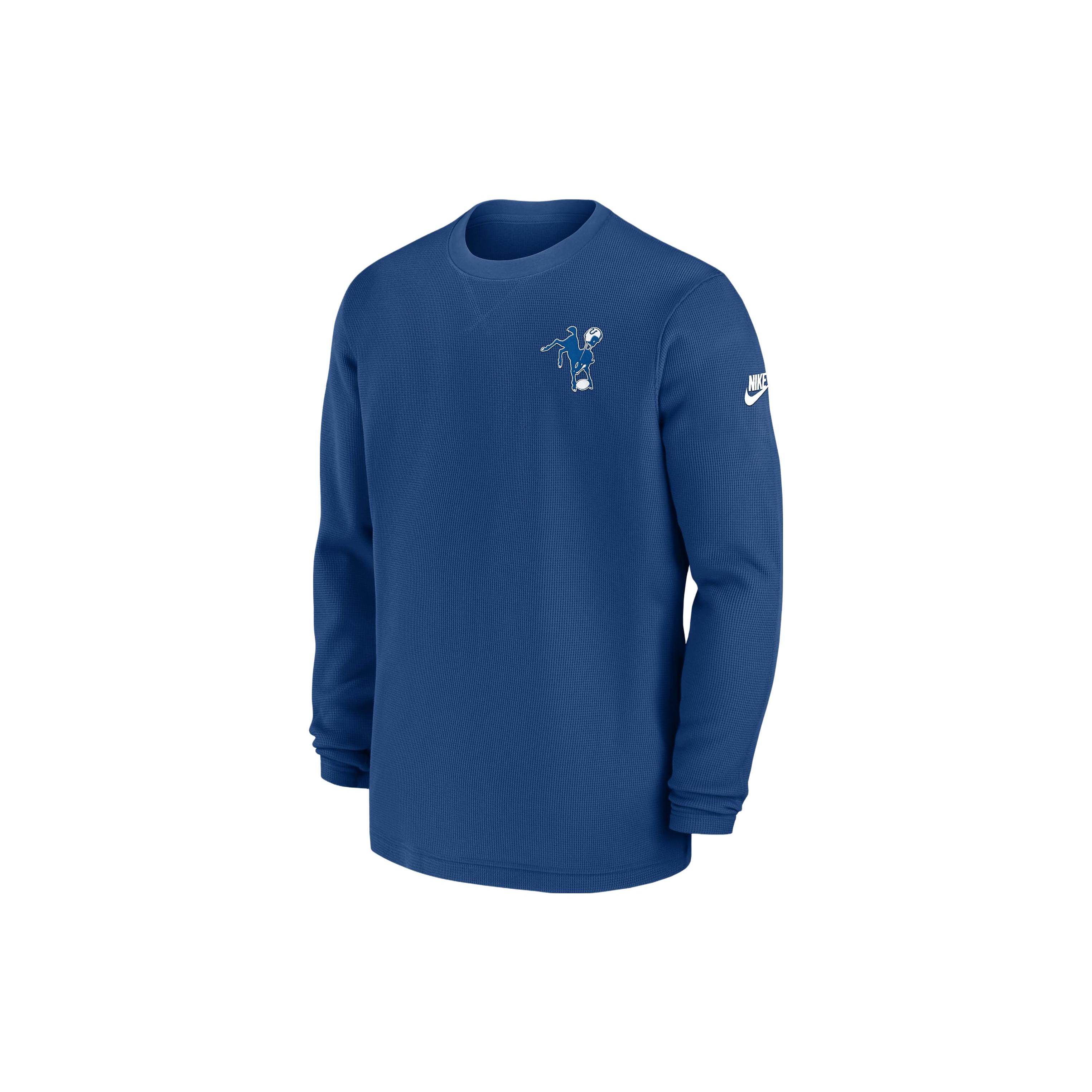 

New Nike Indianapolis Colts Alt Legend Small Logo Men s Nike Dri FIT Nfl Long Sleeve T Shirt 01AE4LB98-M6U M