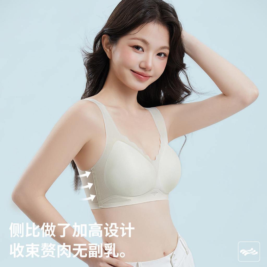 Breathable, Seamless, Comfortable and Casual, Hole Cup, Soft Support, Anti-sagging, Sub-breast Cool Vest, Bra