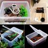 Reptile Feeding Box Snake Breeding Box Transparent Animal Habitat Cage Portable Plastic Turtle Transport Container For Bearded D