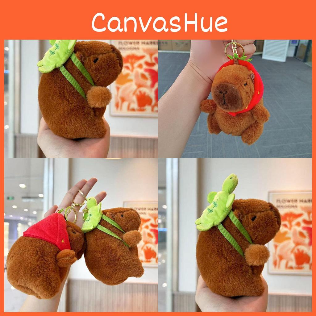 Creative Plush Capybara Water Pig Keychain Soft And Lovable Gift Accessory