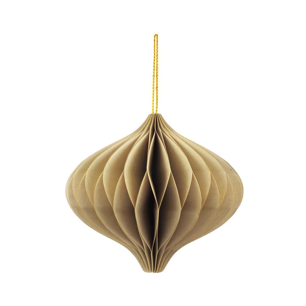 Goldglitzer Wabenball Weihnachtsbaumschmuck für Neujahrsparty Dekoration