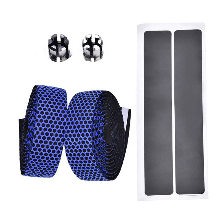 Light Road Bike Handlebar Tape Breathable Fixed Gear Bicycle Bar Tape With 2 Bar Plugs
