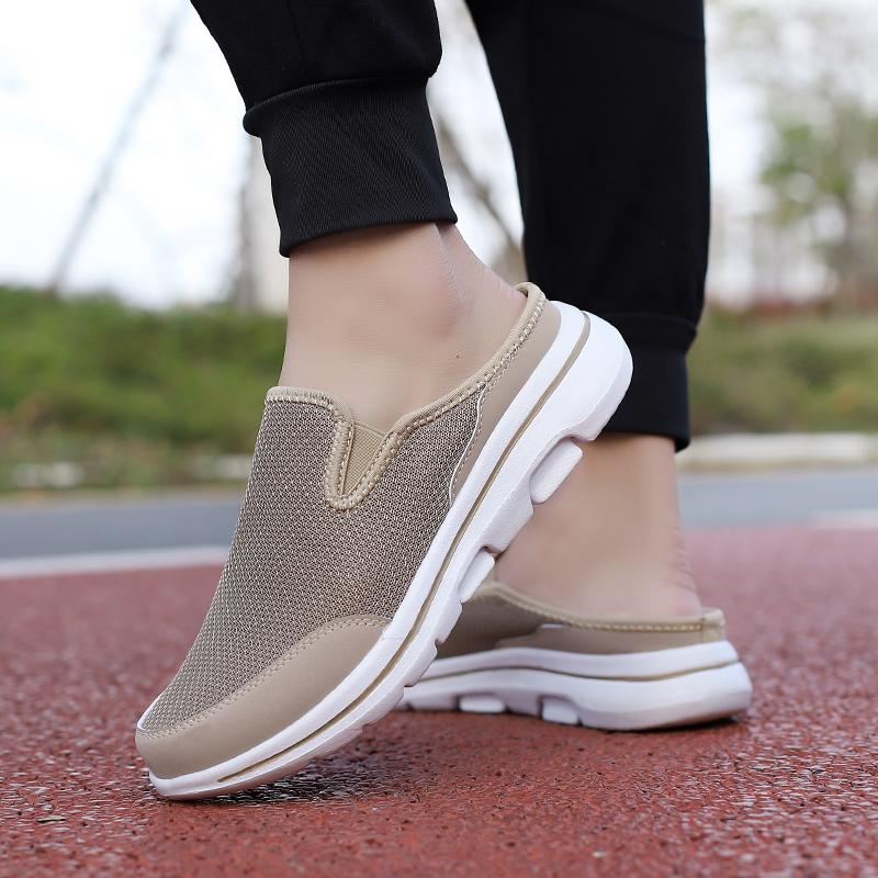 Men and Women's Slippers Mesh Air -breathable EVA Ultra -light Convenience Home Slippers Women's Large -scale Slippers