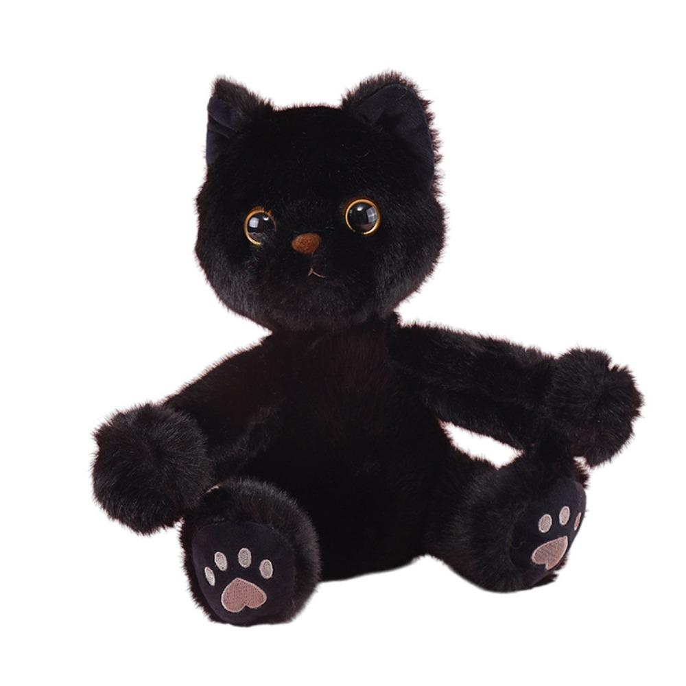 

Раскинь руки Милая плюшевая кукла животное Просит обнять Мягкая плюшевая подушка-кошка Пасхальные подарки чёрный