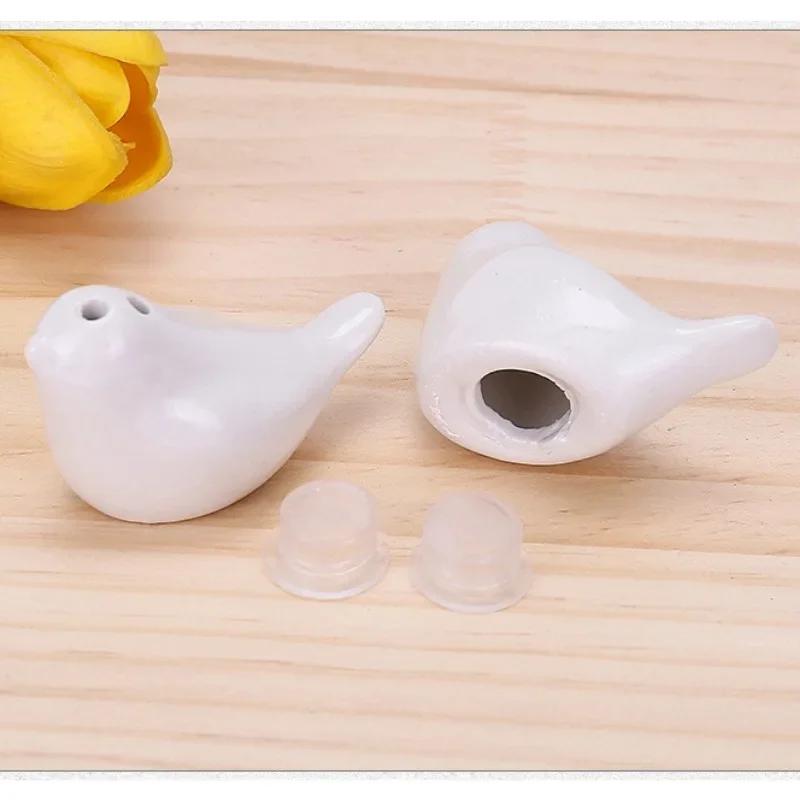 2Pcs/Set Ceramic Love Bird Seasoning Bottle Gift Box Wedding Companion Gift Classmate Party Souvenir Home Kitchen Seasoning Box