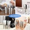 Stainless Steel Chopstick Holder 2pcs for Countertop Utensil Organization with Drain Stand and Consistent Performance