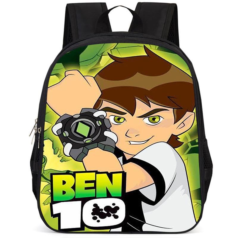Ben10 15-inch Large Capacity Lightweight Oxford School Backpack For Kids