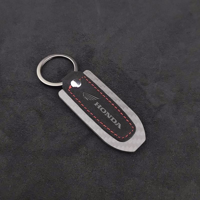 Carbon Fiber Car Keychain Buckle Key Rings Buckle Gift for Honda Cb400 Cb650 Motorcycle Keychain Car Accessories TV7