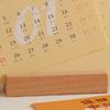Paper Craft Mini Desk Calendar Wooden Stand Vase-Like Calendar Standing Desk Calendar  Office
