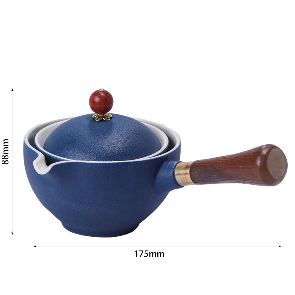Portable Chinese Gongfu Kung Fu Ceramic Teapot Handle Side-handle Pot Cup Infuser Teapot Ceramic Tea Maker