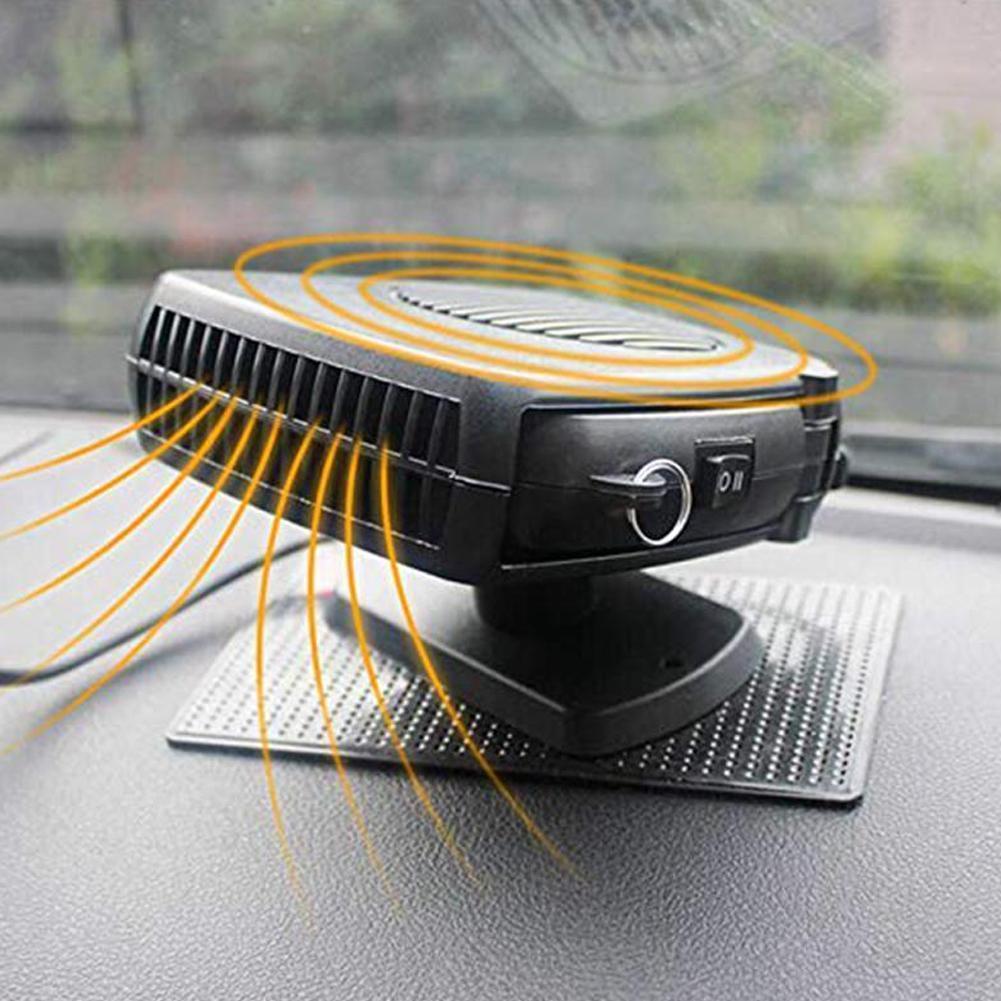 2IN1Car Heater&Cooling Fan 12V 120W/24V 200W Portable Electric Windshield Defroster Defogger Demister,Anti-Fog Heating Dryer