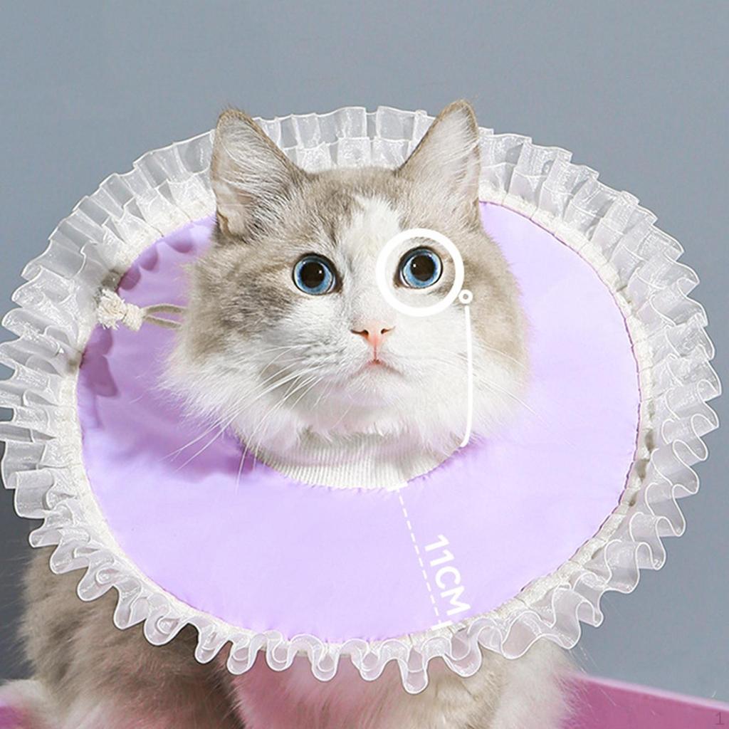 Cat Cone Collar Breathable Neck Circle for Small Dogs Beauty Trimming Puppy