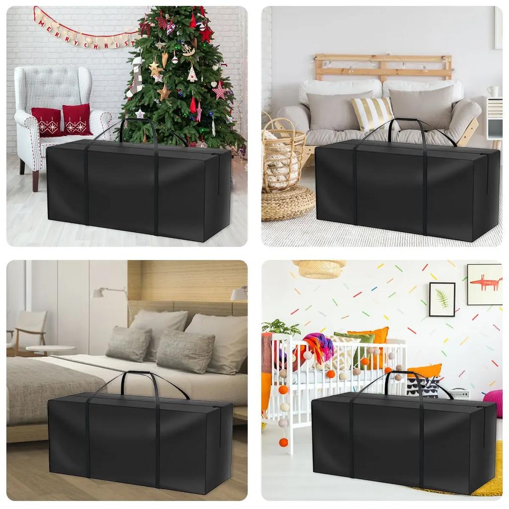 New Cushion Storage Bag Garden Furniture Protective Holder Bag Cover with Zipper Handle Waterproof Patio Cushion Bag Dustproof