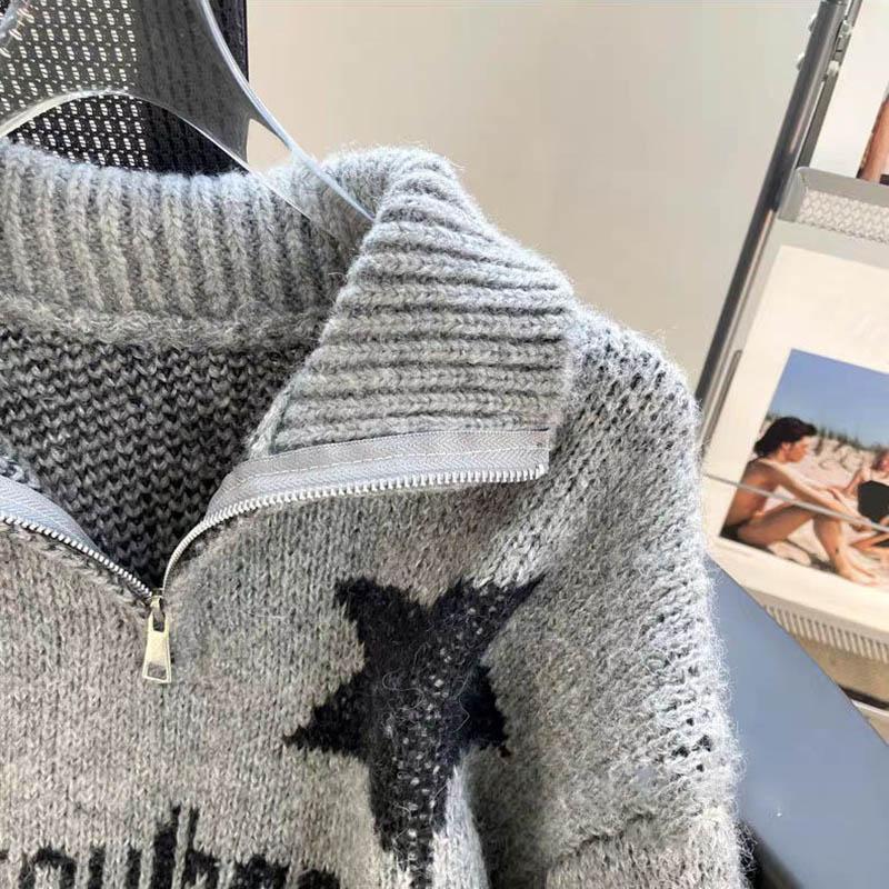 Sweatshirt for Women Autumn Winter Cotton Loose Oversized Knitted Comfortable Round Neck Casual Pullover Top Sweater Sweatshirt