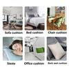 Throw Pillow Cover Christmas Elements Printing Pillowcase Decoration Polyester Washable Sofa Pillowslip