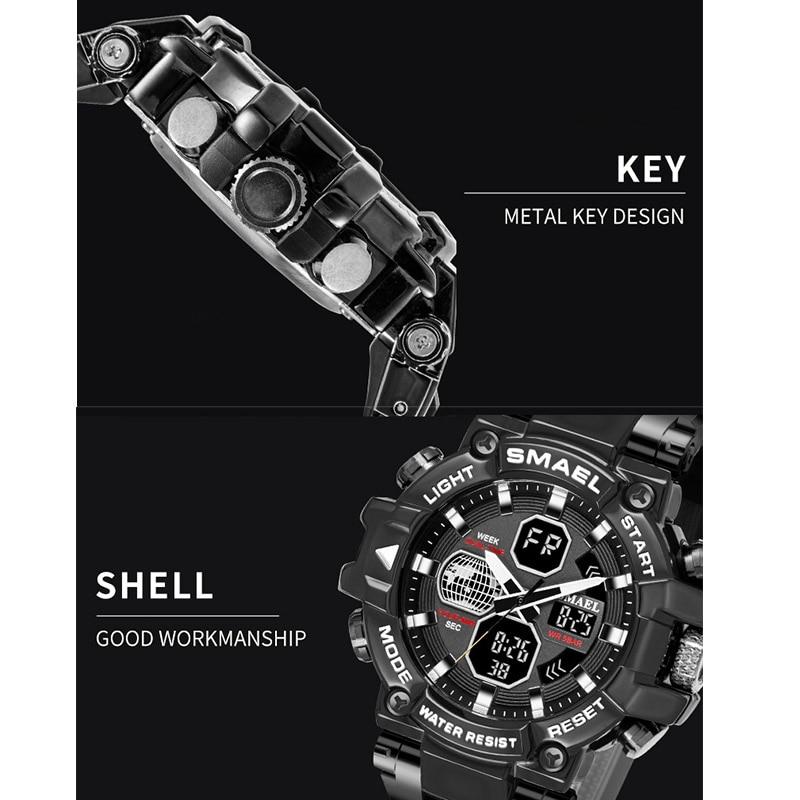 CURREN Orologio Uomo Cronografo Quarzo Pelle Argento/nero - Sportivo Elegante Impermeabile