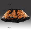 2 Pcs/Set Bow Children Short Dress Pumpkin Halloween Kids Dress Tulle Skirt Headband  Toddler