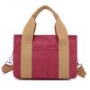 Women's Shoulder Tote Bag Trendy Versatile Simple Fashion Korean High Quality Solid Color Large-capacity Canvas Crossbody Bag