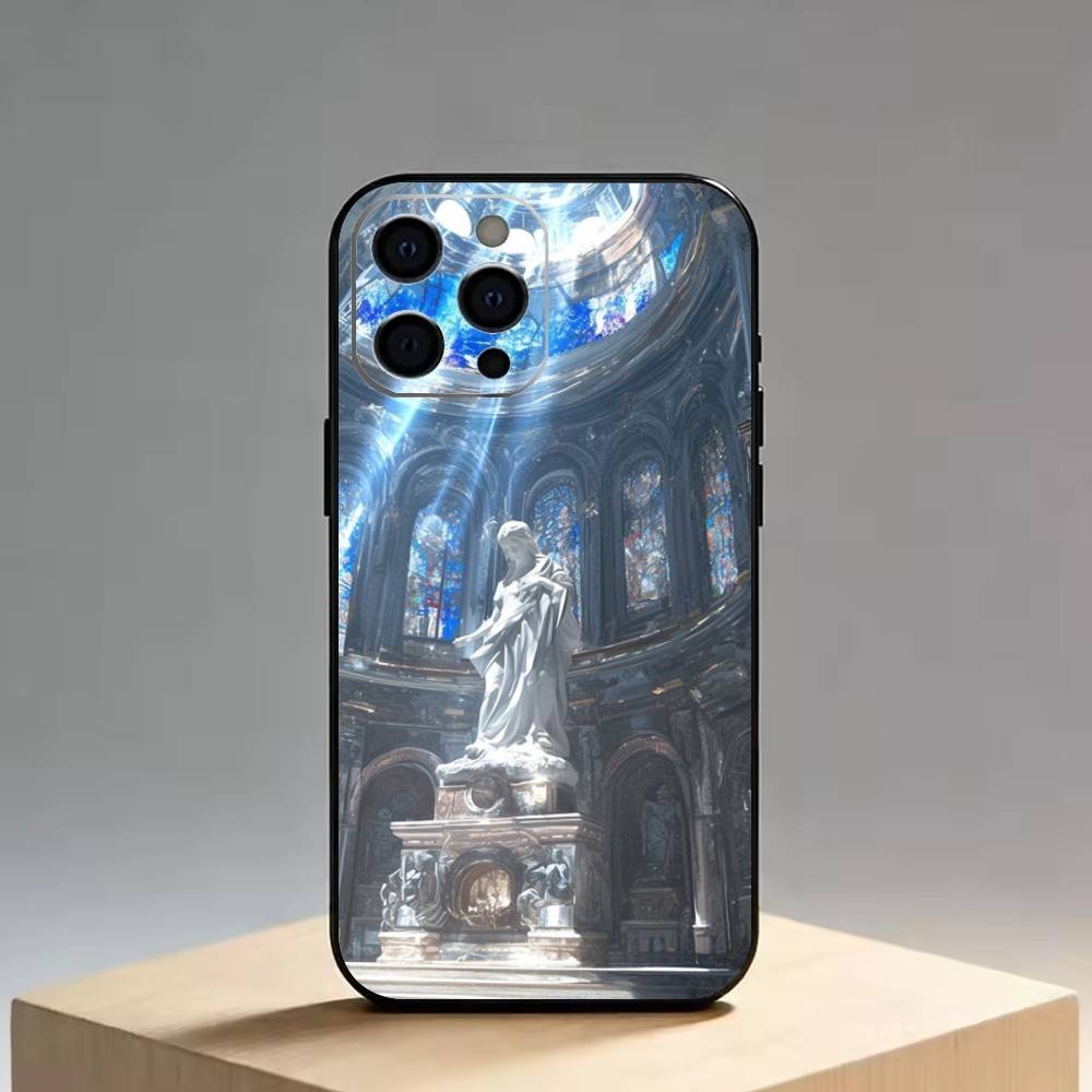 Laser beam Phone Case For iPhone 17, 16,15,14,13,12,11 Plus,Pro Max, Others Soft Black Cover