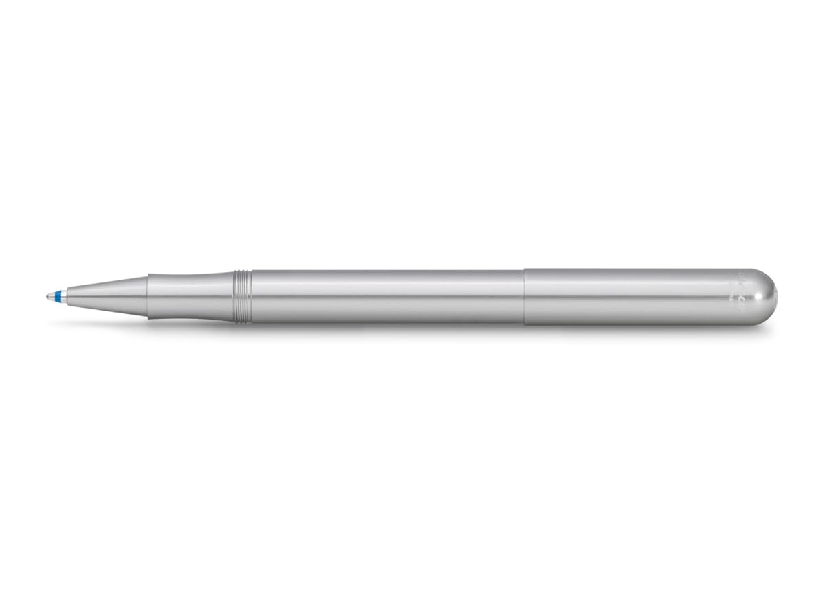 

Kaweco Lilliput Silver Ballpoint with Officially Imported Pen, Oil-Based, 11000246, Cap,