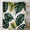 Green Plant Leaf Vines Flower Shower Curtain Print Modern Nordic Leaves Polyster Home Decor Bathroom Curtain With Hooks