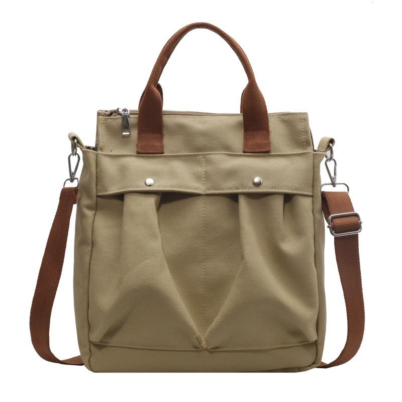Sac à bandoulière Simple pour femmes, tendance, Simple, mode, grande capacité, sac à main en toile