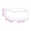 Modular Sofa Footstool Module Grey Green 100x100x48 Cm