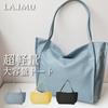 Washable Large Capacity Tote Washable Synthetic Leather Commuting To School Mother's Bag Mom Bag Lightweight Simple Plain Tote Bag Tote Bag Casual