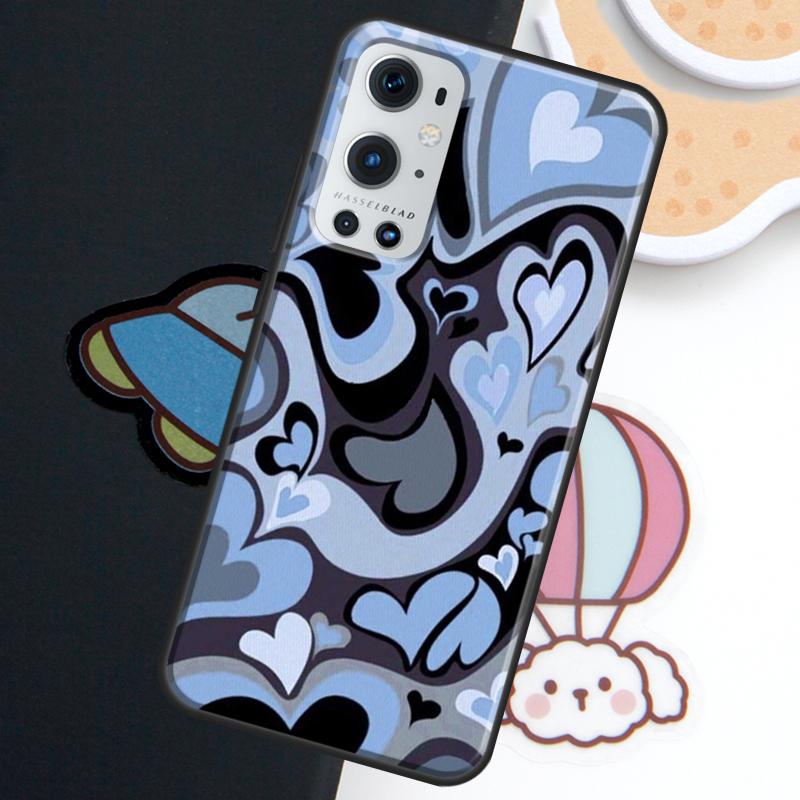 Purple Heart Swirl Aesthetic For Realme GT7 GT6 15 Pro 10 11 12 14 13 Pro Plus C75 C71 C65 C55 C63 C61 C53 C67 C35 Case