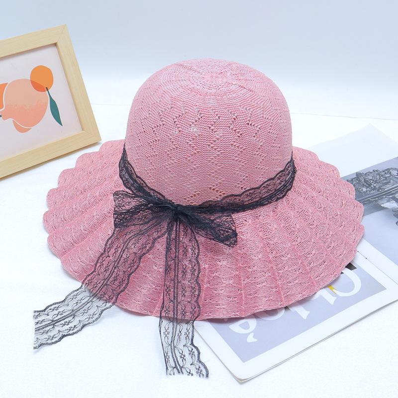 New Straw Hat Women's Outdoor Sunshade Sunscreen Hat Big Brim Trendy Vacation Beach Hat Breathable Cool Hat