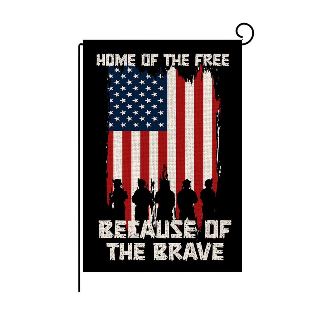 Double-sided Garden Flag Linen Printed Outdoor Garden Decoration Small Flag Holiday Flag