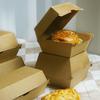 Reinforced Kraft Paper Hamburger & Hot Dog Box - High-Temperature Resistant Takeaway Bento Lunch Box