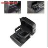 Artudatech Rear Armrest Central Console Cup Holder For VW Jetta Gti MK5 Golf MK6 Black