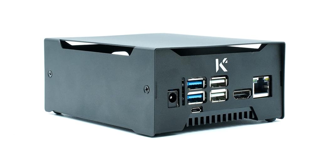 KKSB Pouzdra Pouzdro pro Odroid M1, Pískovaný hliník, Černý eloxovaný povrch