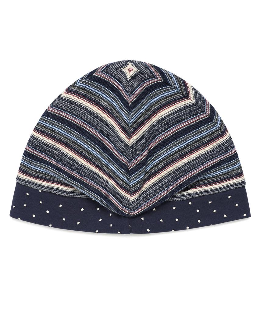 CAVISH Twin Star Striped Beanie Navy(Cv2Gsuab22A)