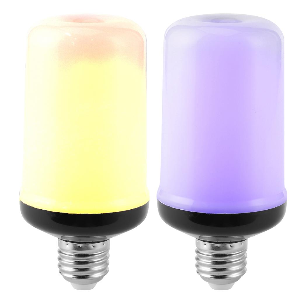 2PCS 99LED Simulation Flame Lamp Fire Light Bulb with Gravity Sensor for Party Festivals Decor 85‑265V