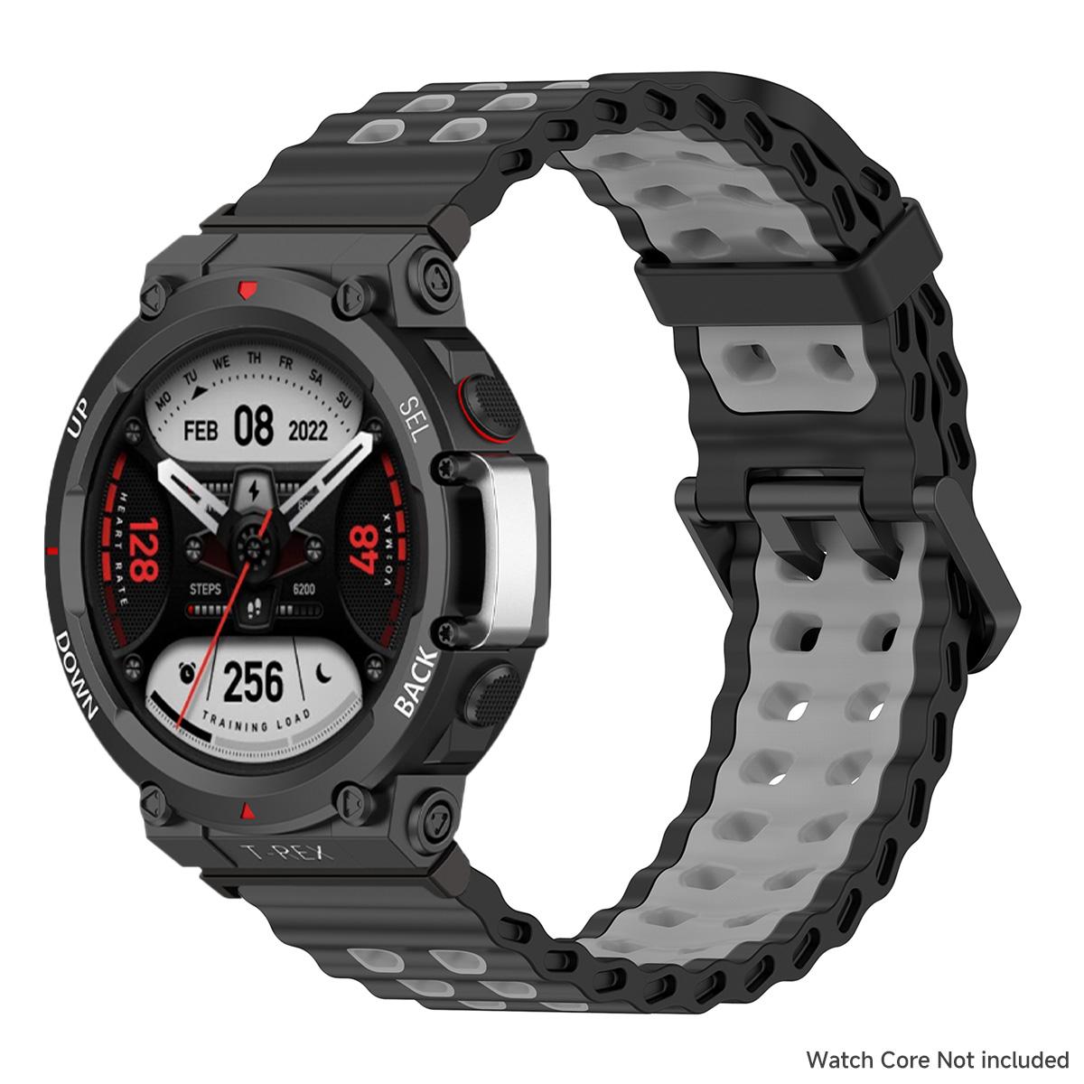 

Двухцветный спортивный силиконовый ремешок для Amazfit T-Rex 3/2/ultra, ремешок для Huami Amazfit T-Rex Pro, ремешок для смарт-часов for watch T-rex 2