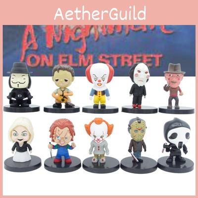 Exquisitely Detailed Horror Movie Character Figurine Set For Collectors And Fans Alike