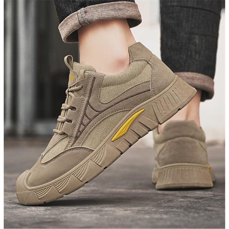 Summer new men's casual trend sports shoes student breathable running shoes thick-soled
